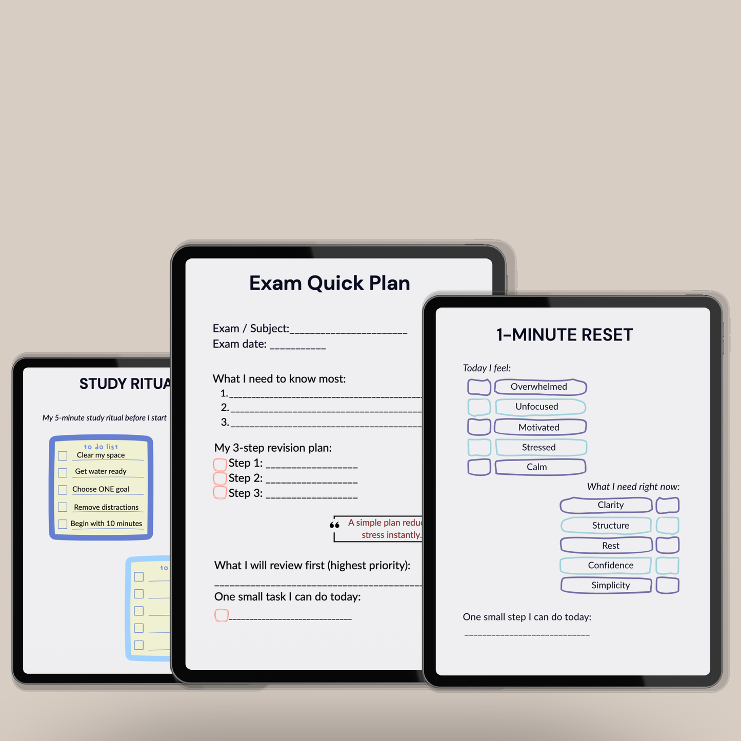 Student Reset Kit – Study Reset & Academic Planning System
